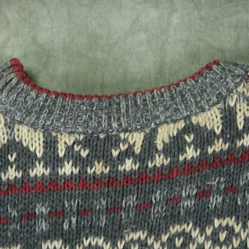 Structure Vintage Snowflake Pullover Ski Sweater … - image 3